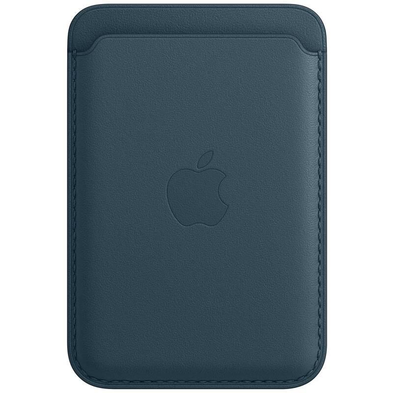 Apple kožená peněženka s MagSafe k iPhonu - baltsky modrá