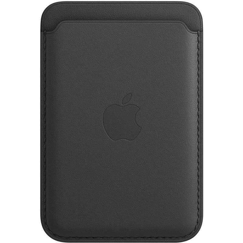 Apple kožená peněženka s MagSafe k iPhonu - černá