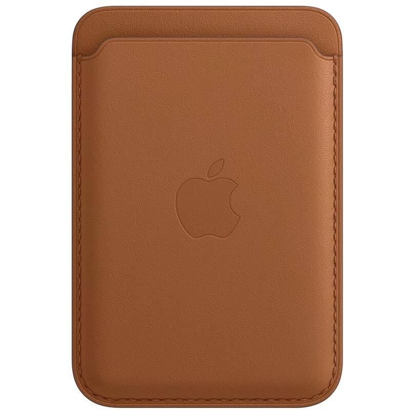Apple kožená peněženka s MagSafe k iPhonu - sedlově hnědá, Apple, kožená, peněženka, s, MagSafe, k, iPhonu, sedlově, hnědá