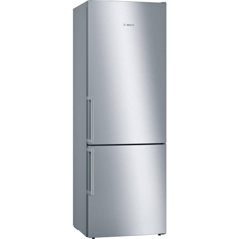 Chladnička s mrazničkou Bosch KGE49EICP nerez