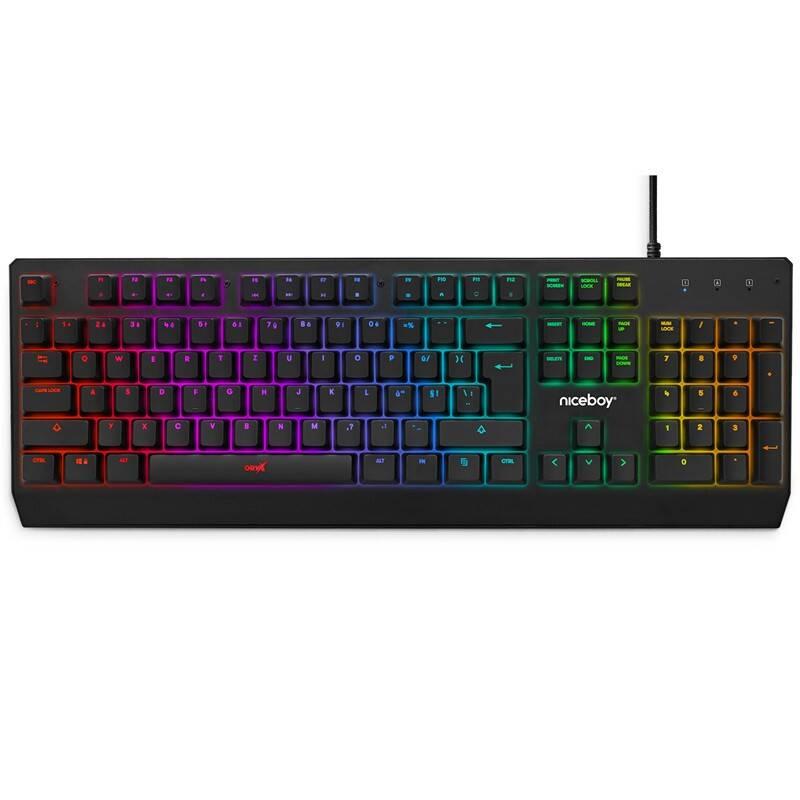 Klávesnice Niceboy ORYX K610 Chameleon černá