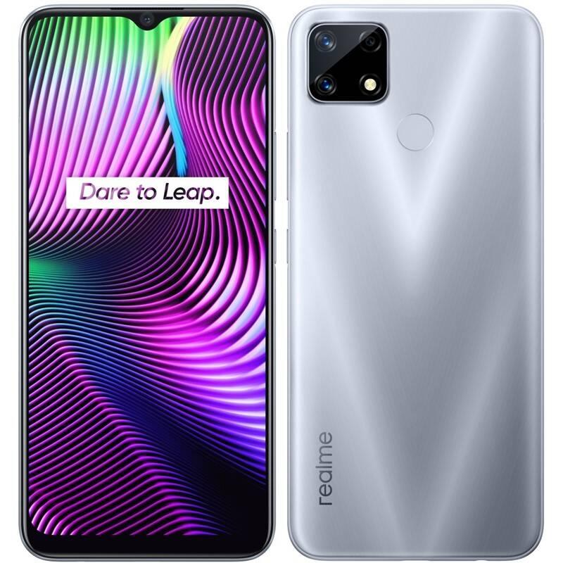 Mobilní telefon realme 7i stříbrný
