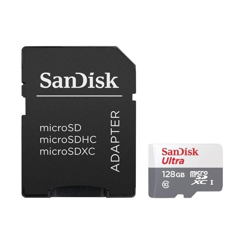 Paměťová karta Sandisk Micro SDXC Ultra Android 128GB UHS-I U1 adapter, Paměťová, karta, Sandisk, Micro, SDXC, Ultra, Android, 128GB, UHS-I, U1, adapter