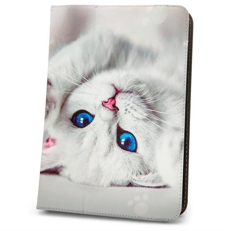 Pouzdro na tablet flipové GreenGo Cute Kitty na tablet 7-8"