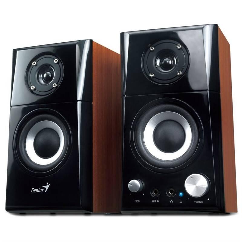 Reproduktory Genius SP-HF 500A 2.0 Ver. II černé dřevo, Reproduktory, Genius, SP-HF, 500A, 2.0, Ver., II, černé, dřevo