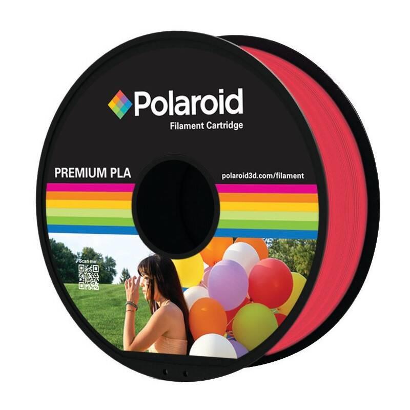Tisková struna Polaroid Universal Premium PLA 1kg 1.75mm červená průhledná