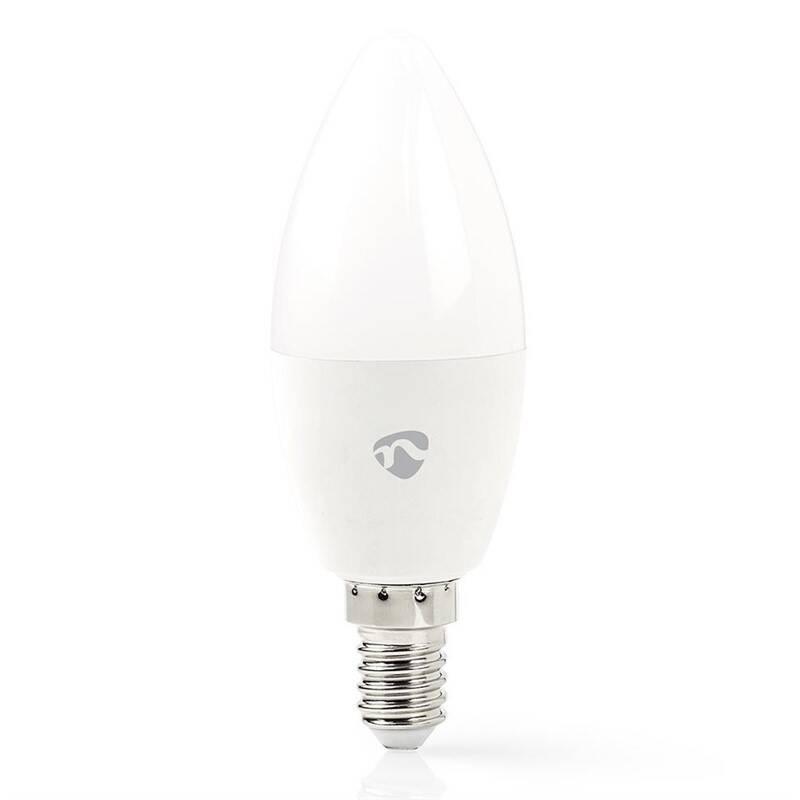 Žárovka LED Nedis svíčka, Wi-Fi, 4.5W, 350lm, E14, barevná teplá bílá