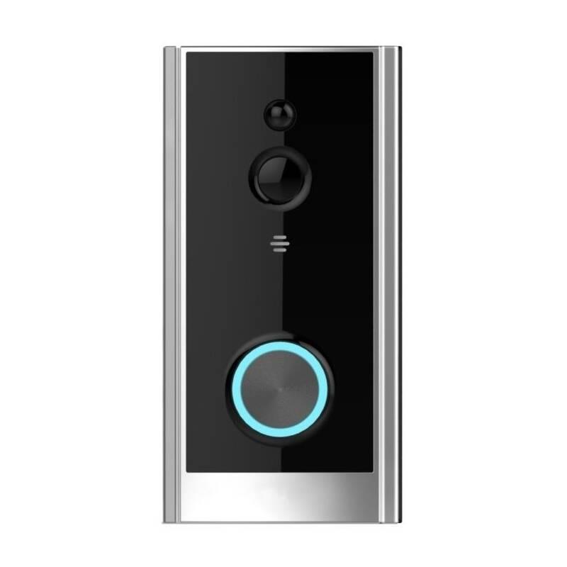 Zvonek bezdrátový IMMAX NEO LITE Smart Video zvonek, WiFi stříbrný