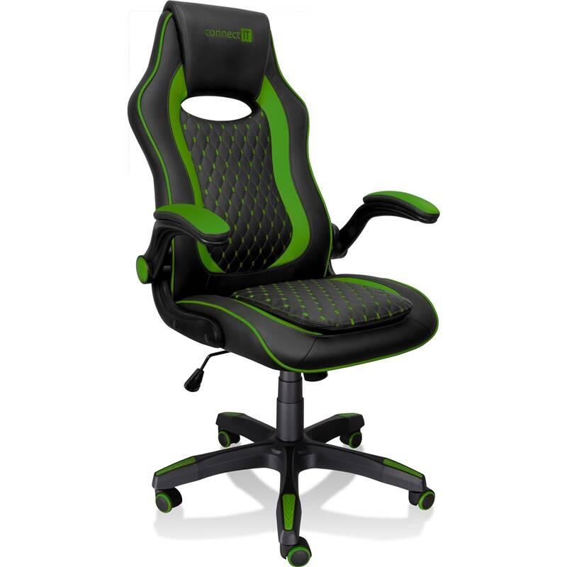 Herní židle Connect IT Matrix Pro černá zelená, Herní, židle, Connect, IT, Matrix, Pro, černá, zelená