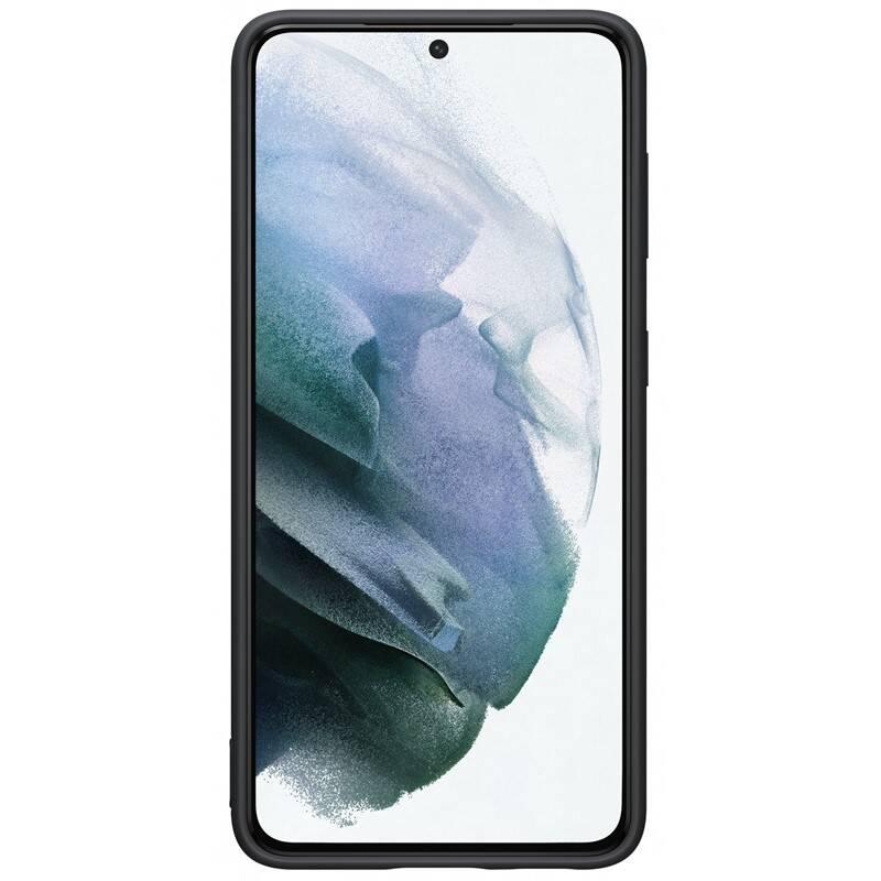 Kryt na mobil Samsung Silicone Cover na Galaxy S21 černý