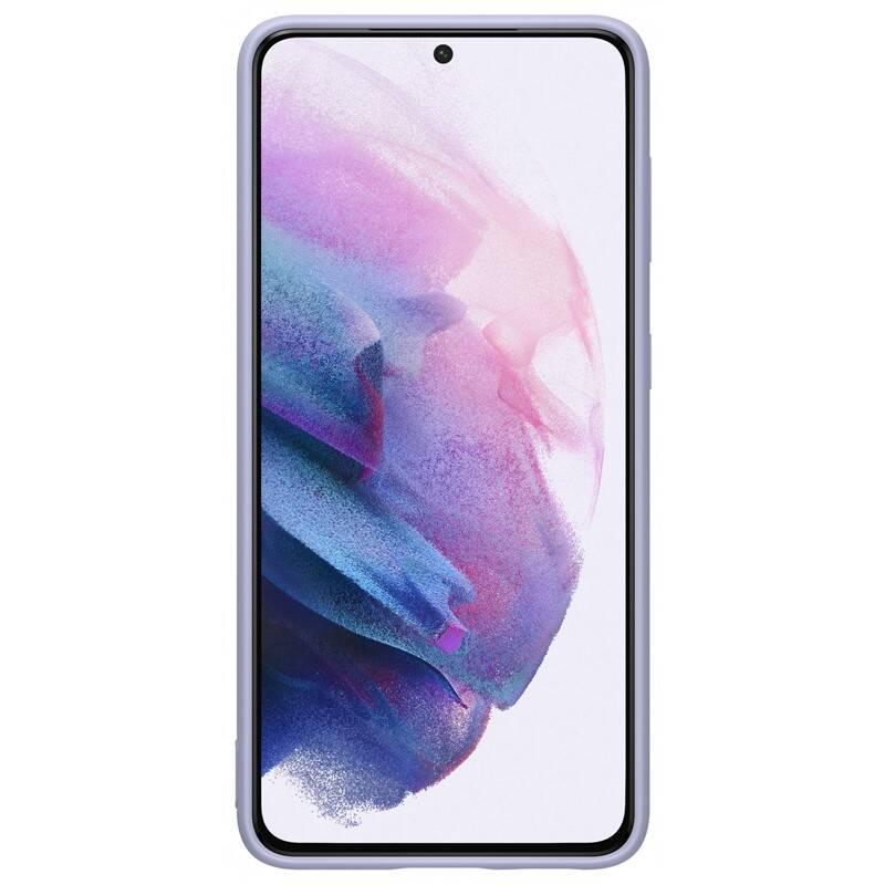 Kryt na mobil Samsung Silicone Cover na Galaxy S21 fialový