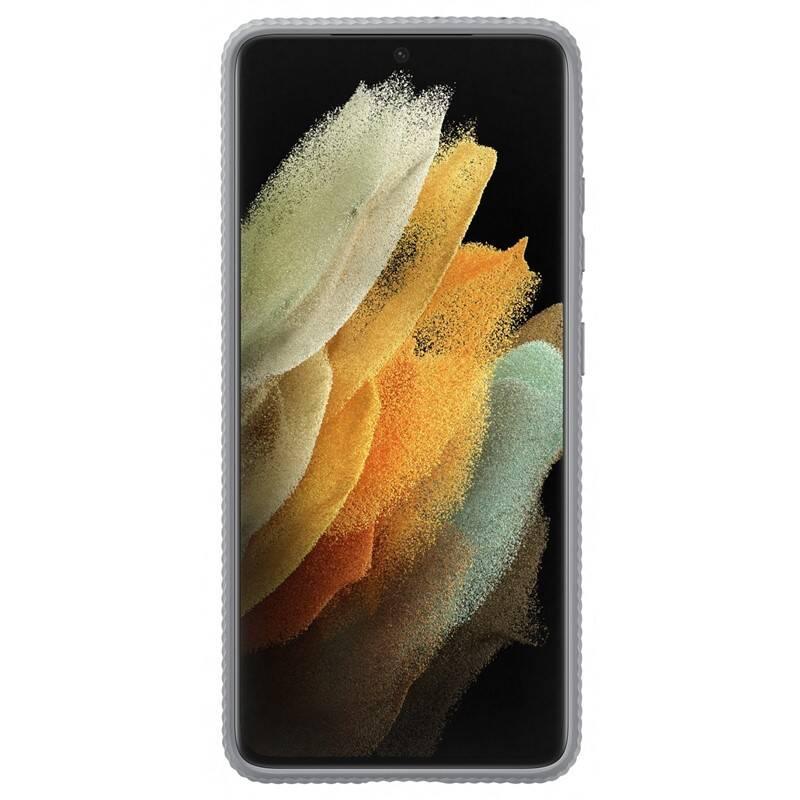 Kryt na mobil Samsung Standing Cover na Galaxy S21 Ultra šedý