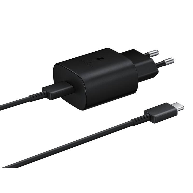 Nabíječka do sítě Samsung USB-C, 25W USB-C kabel černá