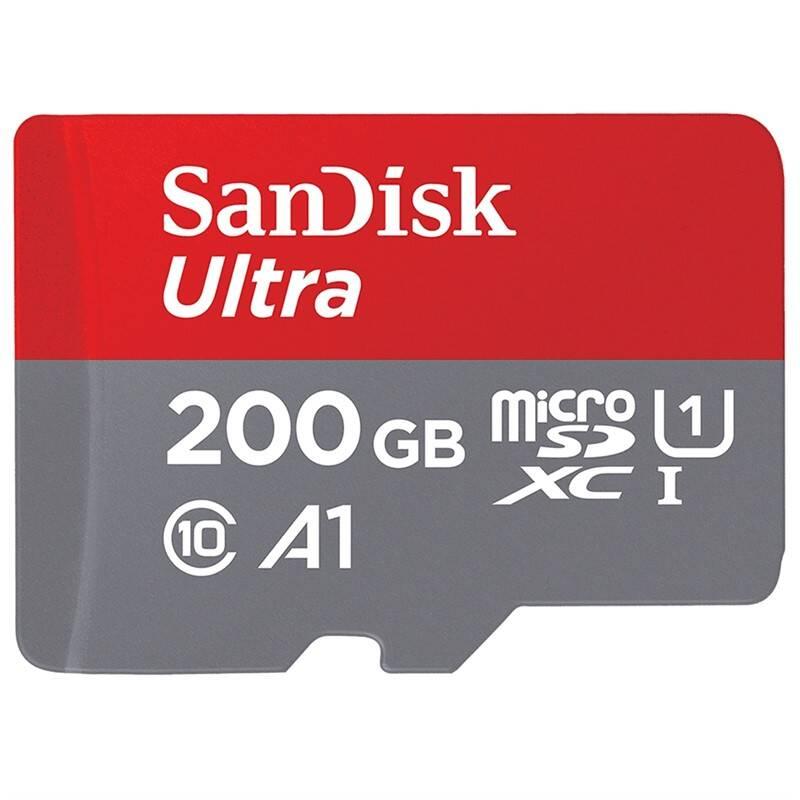 Paměťová karta Sandisk Micro SDXC Ultra Android 200GB UHS-I U1 adapter