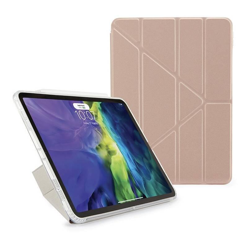 Pouzdro na tablet Pipetto Metallic Origami na Apple iPad Air 10.9" růžové