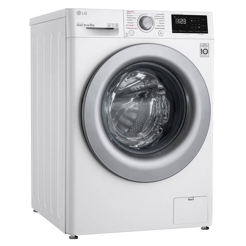 Pračka LG F49V3VW4W bílá