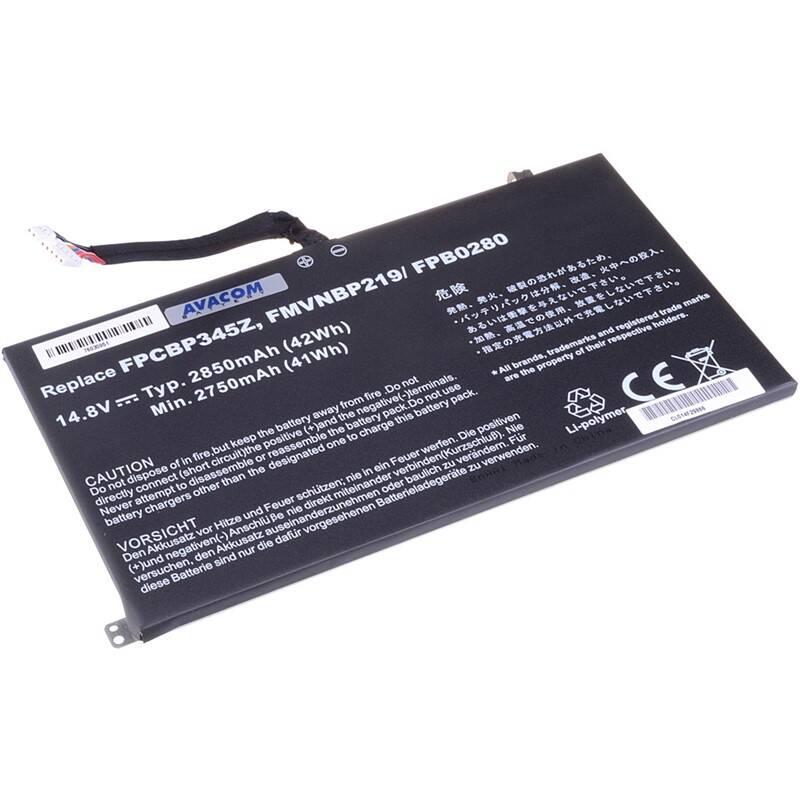 Baterie Avacom Fujitsu LifeBook UH572, Li-Pol 14,8V 2850mAh 42Wh