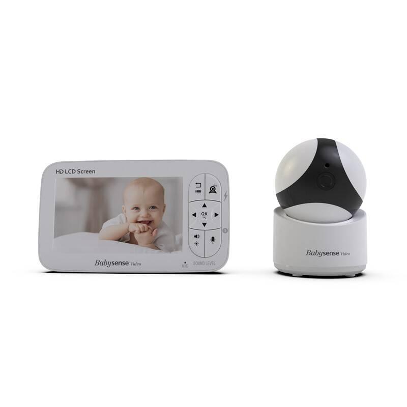 Dětská elektronická chůva Babysense Video Baby Monitor V65 bílá, Dětská, elektronická, chůva, Babysense, Video, Baby, Monitor, V65, bílá