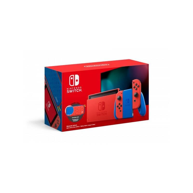 Herní konzole Nintendo Switch Mario Red & Blue Edition červená modrá, Herní, konzole, Nintendo, Switch, Mario, Red, &, Blue, Edition, červená, modrá