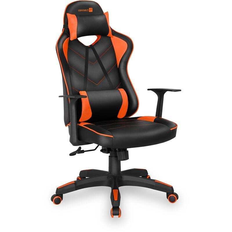 Herní židle Connect IT LeMans Pro černá oranžová, Herní, židle, Connect, IT, LeMans, Pro, černá, oranžová