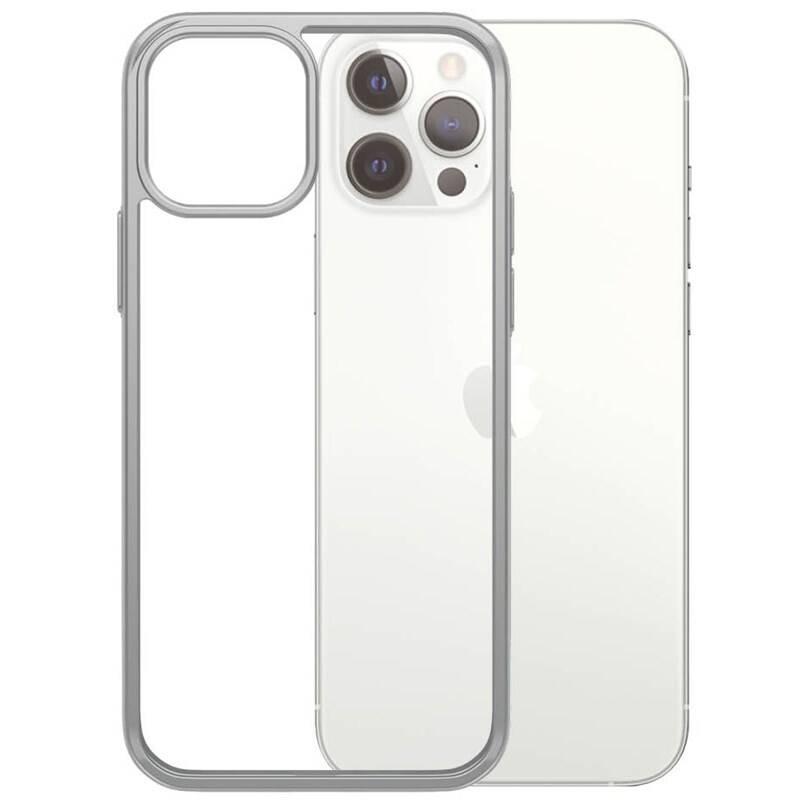 Kryt na mobil PanzerGlass ClearCase Antibacterial na Apple iPhone 12 12 Pro stříbrný