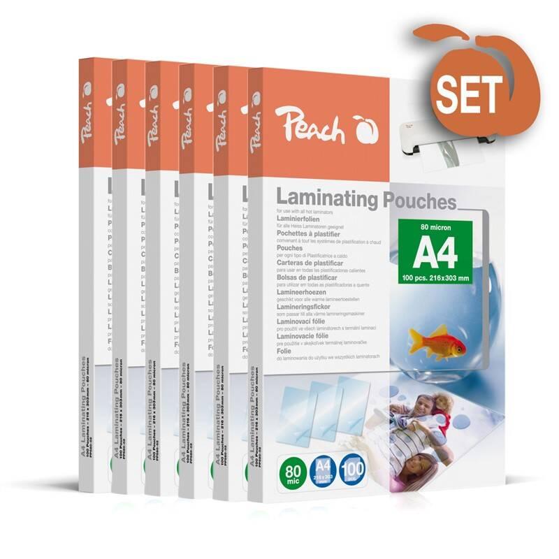 Laminovací fólie Peach A4 , 80mic,