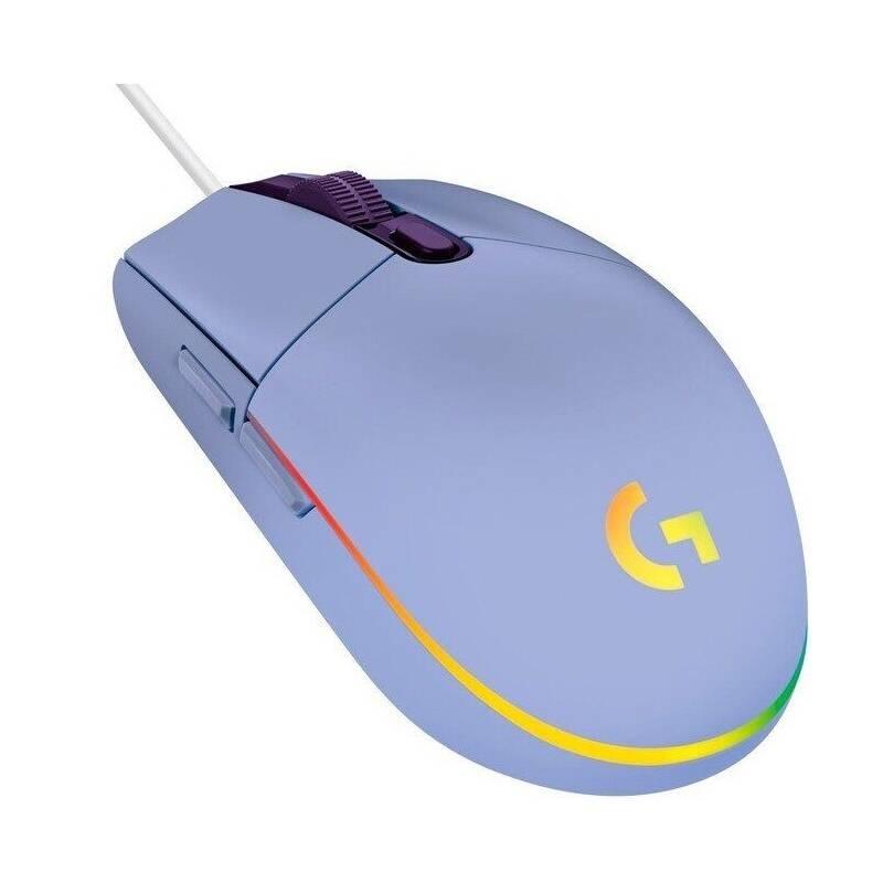 Myš Logitech Gaming G102 Lightsync fialová