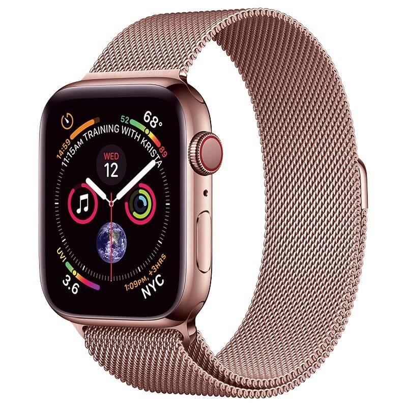 Řemínek COTEetCI na Apple Watch 38 40mm, ocelový, magnetický růžový, Řemínek, COTEetCI, na, Apple, Watch, 38, 40mm, ocelový, magnetický, růžový
