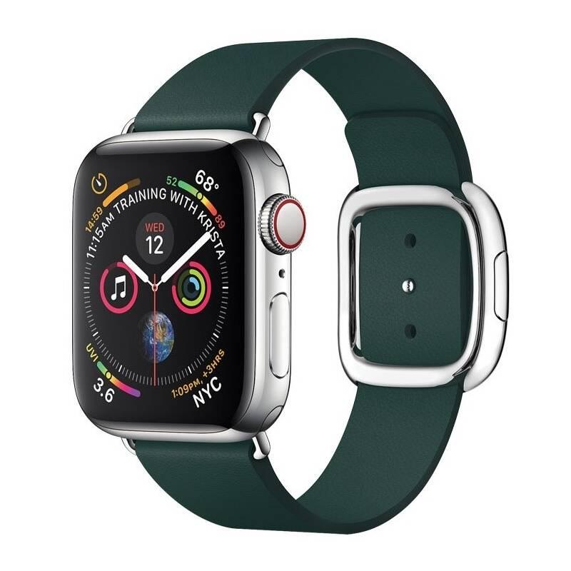 Řemínek COTEetCI Nobleman na Apple Watch 42 44mm, kožený, magnetický zelený