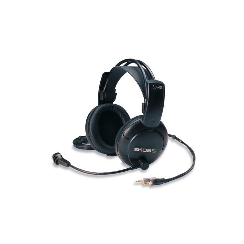 Headset Koss SB 40 černý, Headset, Koss, SB, 40, černý