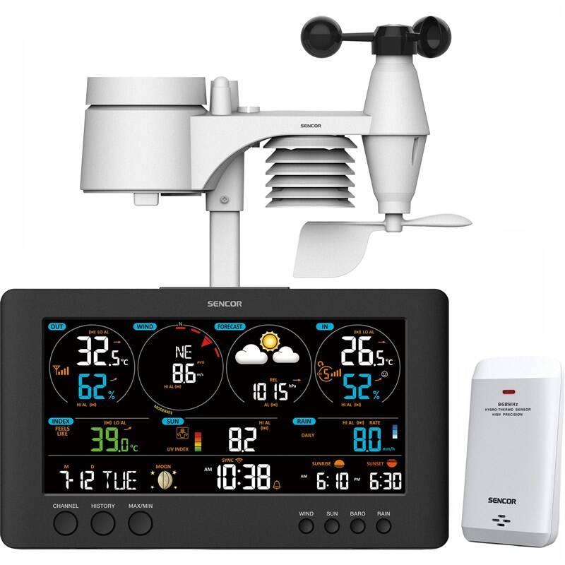 Meteorologická stanice Sencor SWS 12500 černá