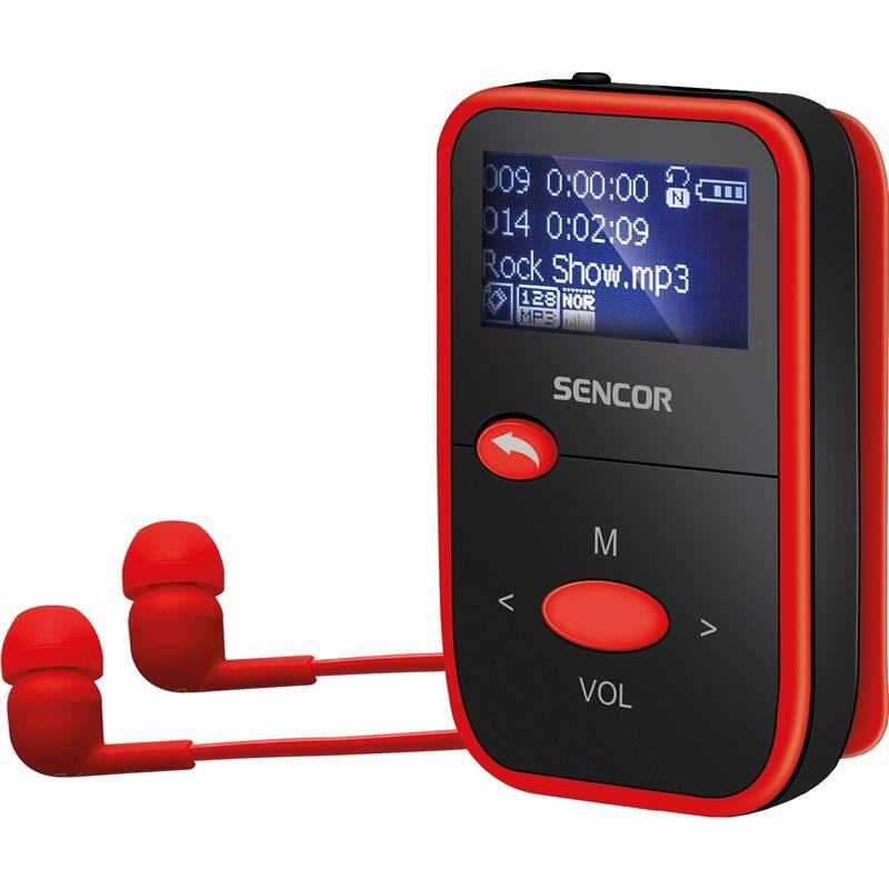 MP3 přehrávač Sencor SFP 4408 RD