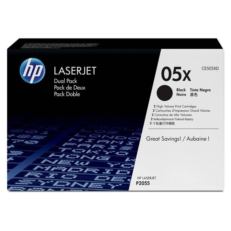 Toner HP 05X, 2x6500 stran, 2-pack