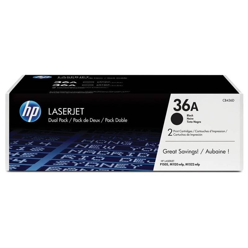 Toner HP 36A, 2x2000 stran, 2-pack
