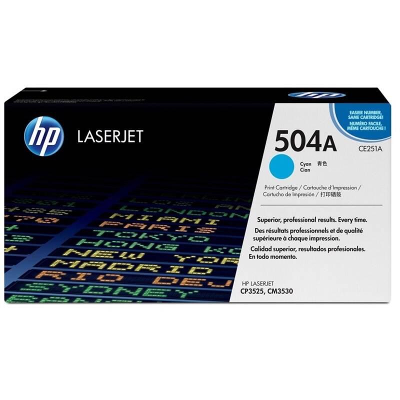 Toner HP 504A, 7000 stran modrý