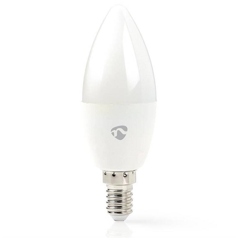 Chytrá žárovka Nedis svíčka, Wi-Fi, 4.5W, 350lm, E14, teplá bílá studená bílá