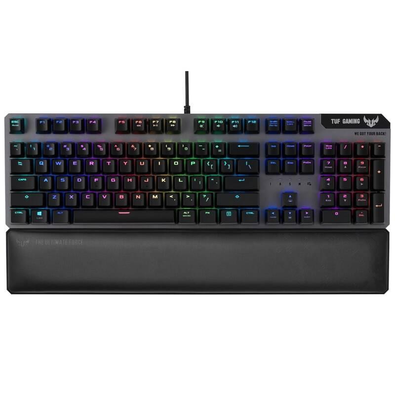 Klávesnice Asus TUF Gaming K7, US šedá, Klávesnice, Asus, TUF, Gaming, K7, US, šedá