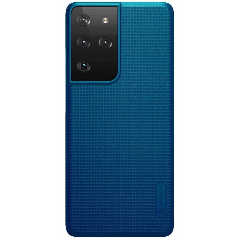 Kryt na mobil Nillkin Super Frosted na Samsung Galaxy S21 Ultra 5G modrý