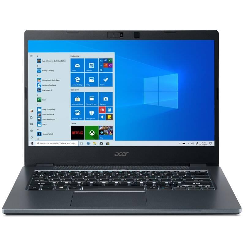 Notebook Acer TravelMate P4 šedý modrý