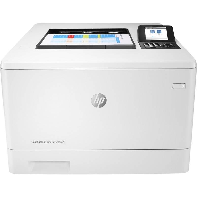 Tiskárna laserová HP Color LaserJet Enterprise M455dn bílý