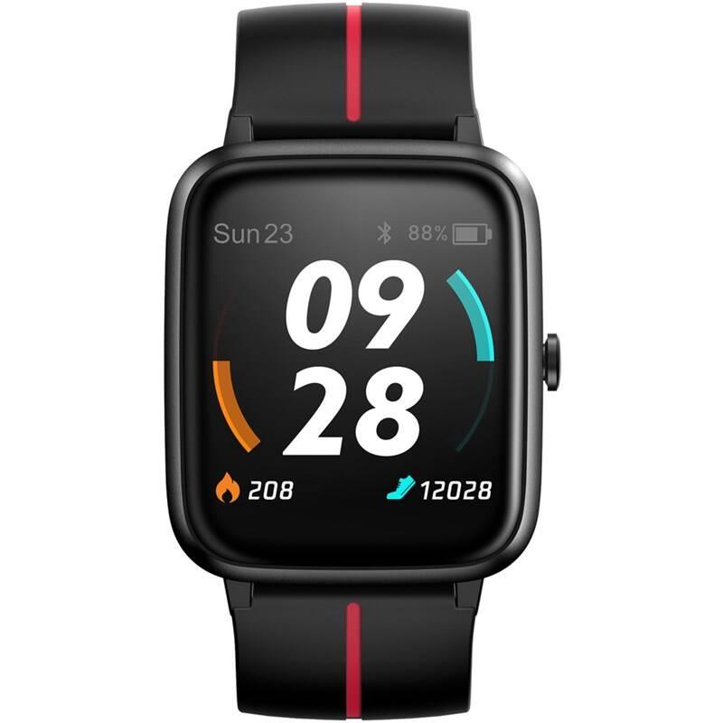 Chytré hodinky UleFone Watch GPS černé červené