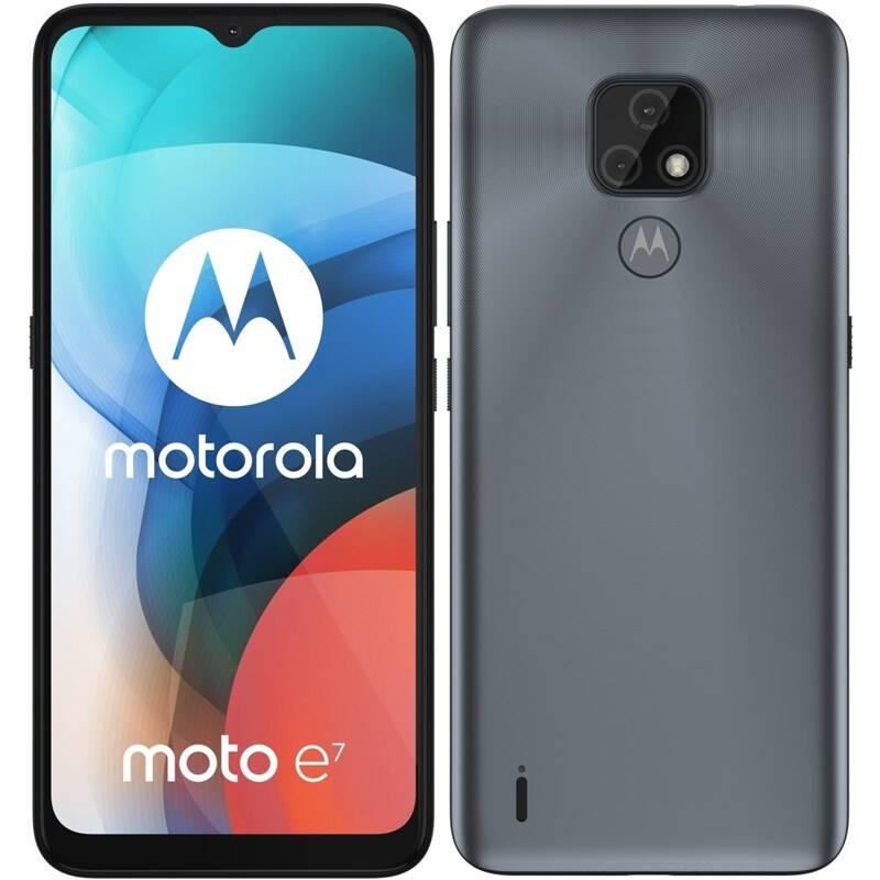 Mobilní telefon Motorola Moto E7 šedý