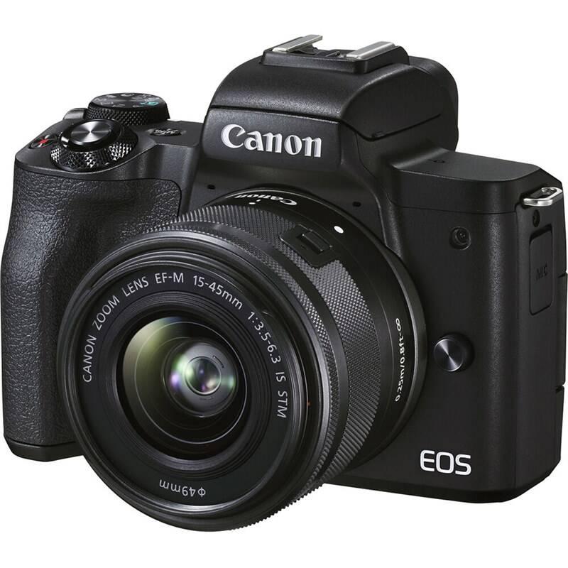 Digitální fotoaparát Canon EOS M50 Mark II EF-M 15-45 SB130 16GB černý