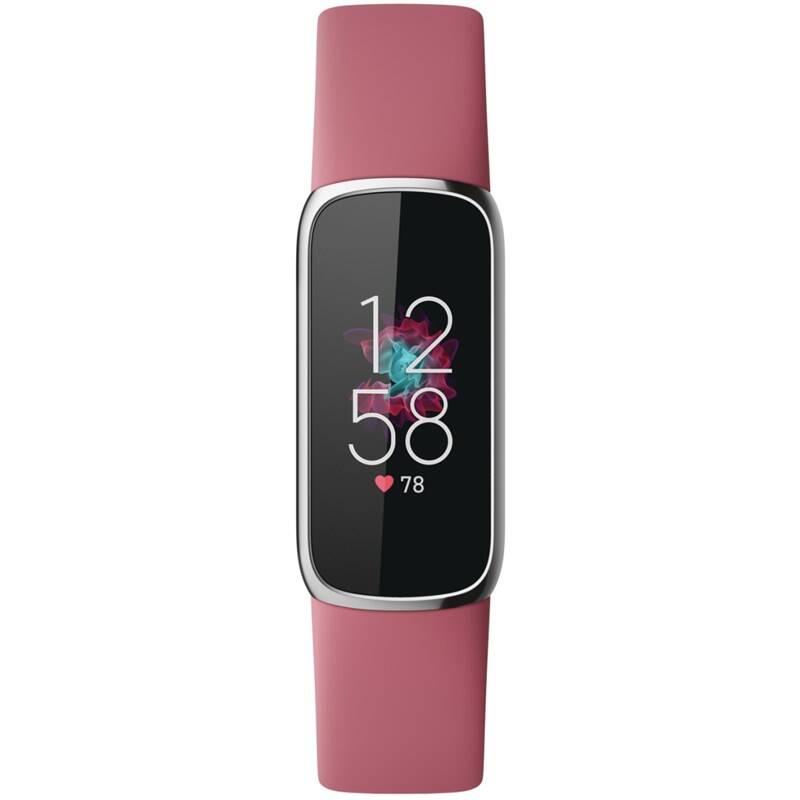 Fitness náramek Fitbit Luxe - Orchid Platinum Stainless Steel
