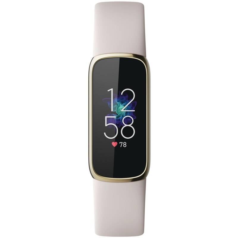Fitness náramek Fitbit Luxe - White Soft Gold Stainless Steel, Fitness, náramek, Fitbit, Luxe, White, Soft, Gold, Stainless, Steel
