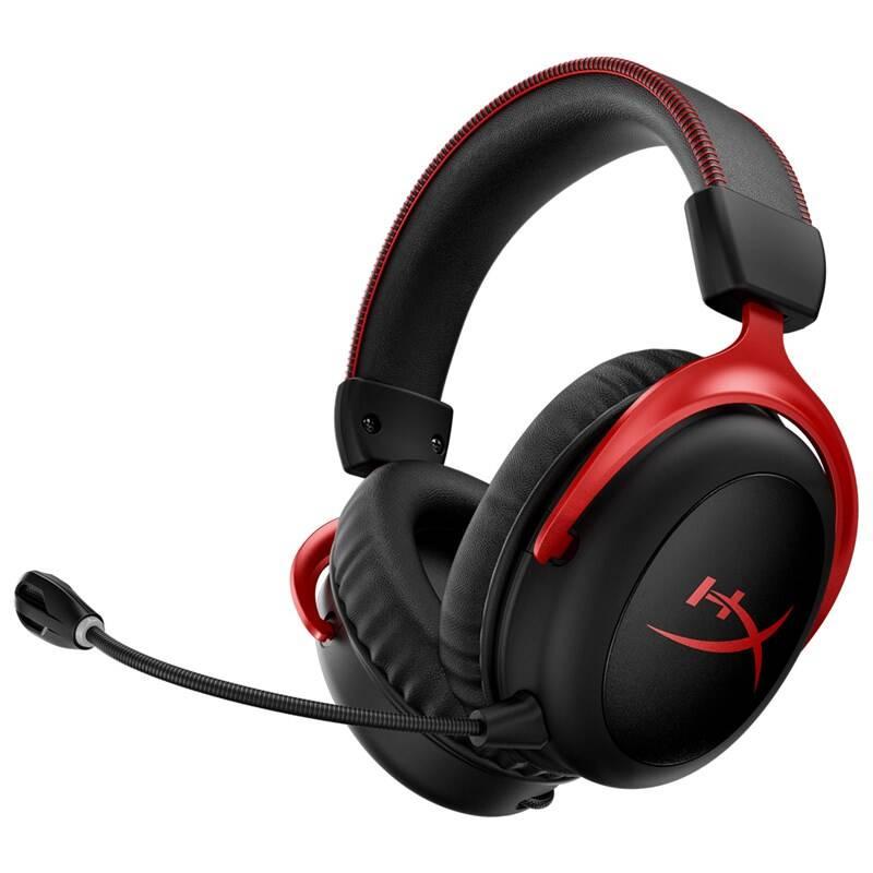 Headset HyperX Cloud II - Wireless černý červený, Headset, HyperX, Cloud, II, Wireless, černý, červený