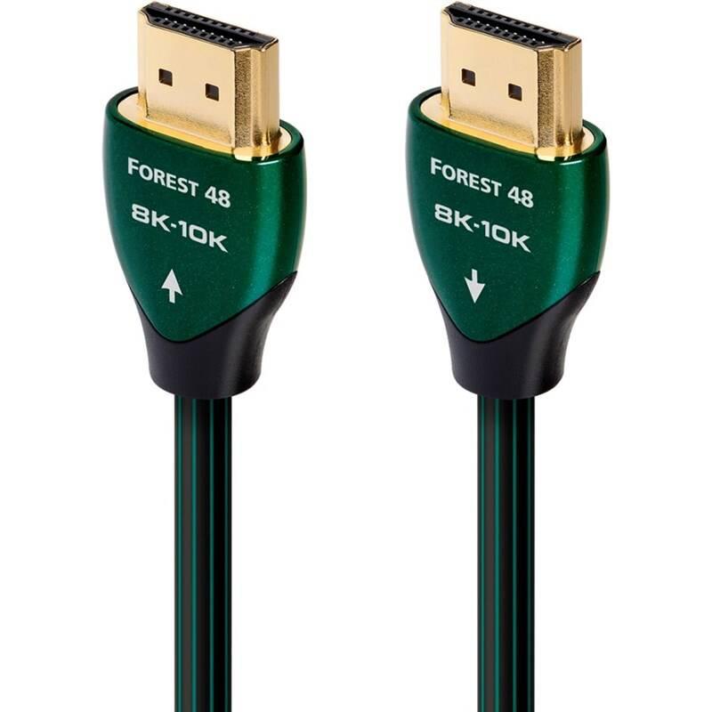 Kabel AUDIOQUEST HDMI 2.1 Forest 48, 0,6 m černý zelený, Kabel, AUDIOQUEST, HDMI, 2.1, Forest, 48, 0,6, m, černý, zelený