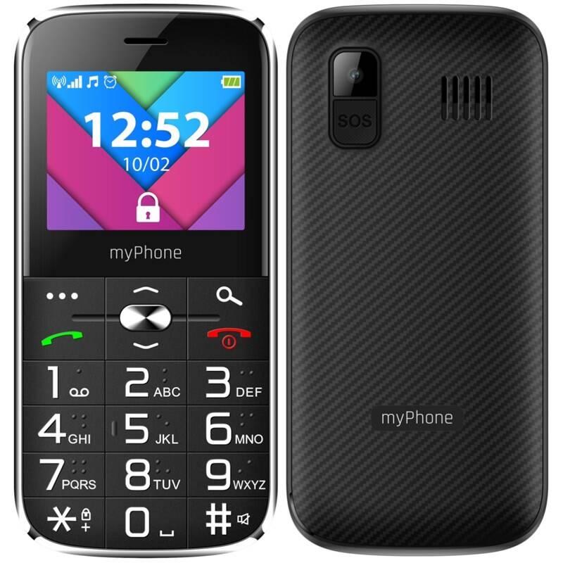 Mobilní telefon myPhone Halo C Senior s nabíjecím stojánkem černý, Mobilní, telefon, myPhone, Halo, C, Senior, s, nabíjecím, stojánkem, černý