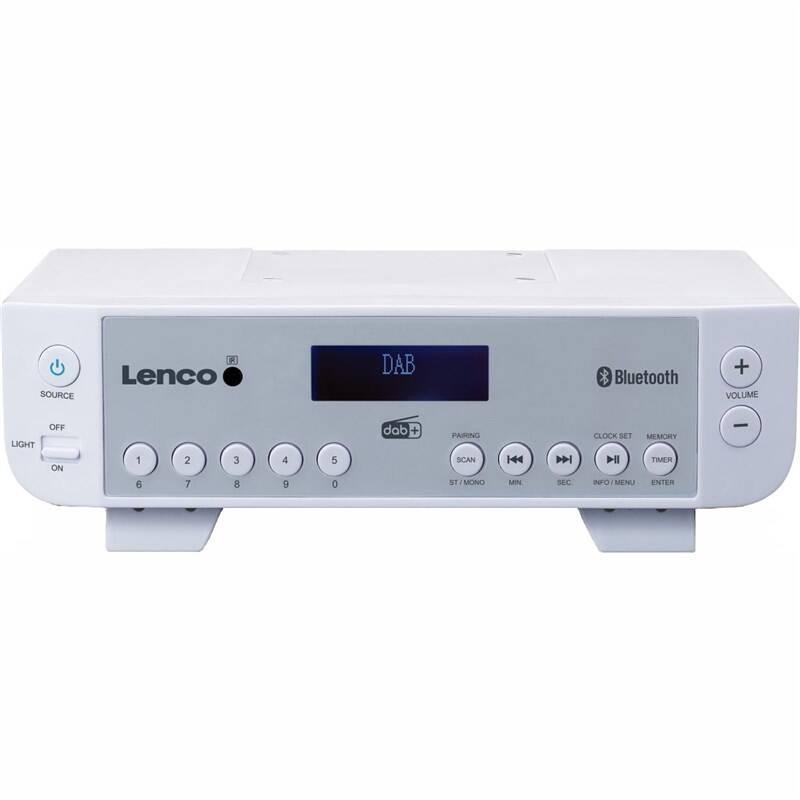 Radiopřijímač s DAB Lenco KCR-200WH bílý