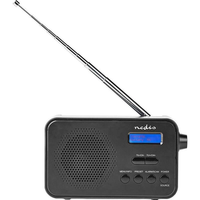 Radiopřijímač s DAB Nedis RDDB1000BK černý